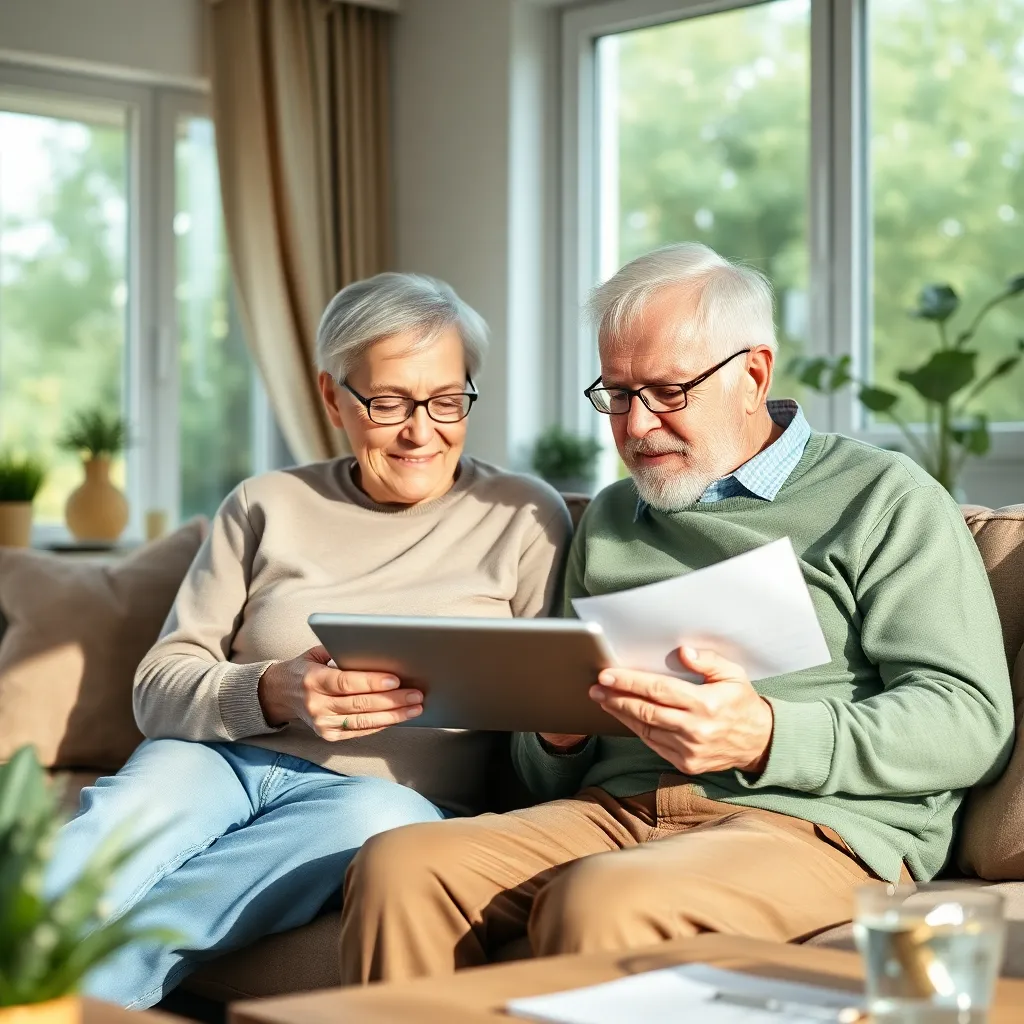 Nederlander volgt online financiële cursus op laptop